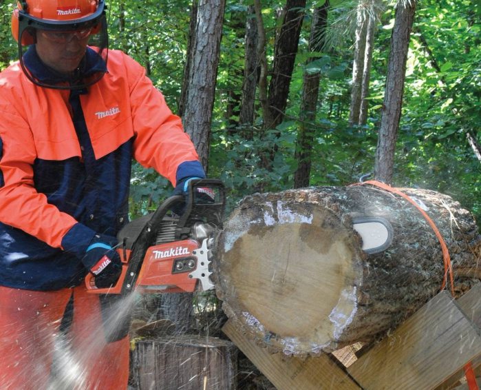 Safety features in chainsaw